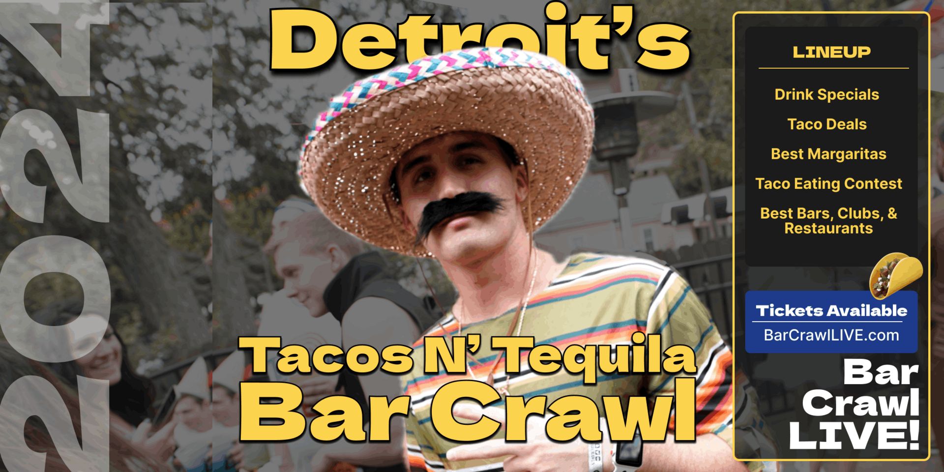 Official Tacos N Tequila Bar Crawl Detroit Cinco De Mayo Bar Crawl LIVE, Detroit, Michigan, United States