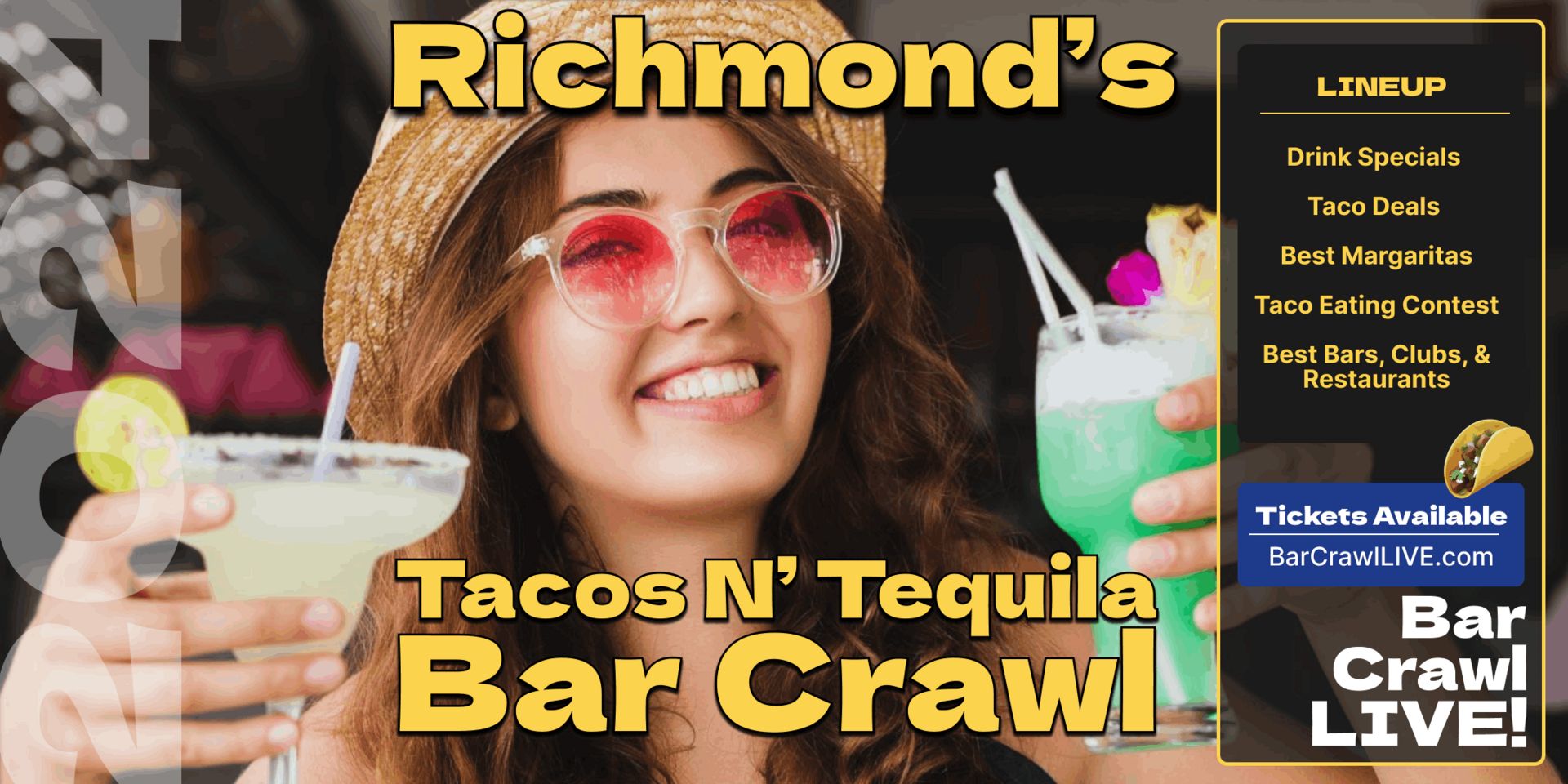 Official Tacos N Tequila Bar Crawl Richmond Cinco De Mayo Bar Crawl LIVE, Richmond, Virginia, United States