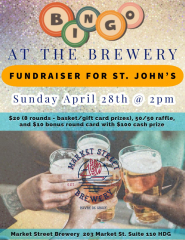 Bingo at the Brewery: a St. John's Fundraiser