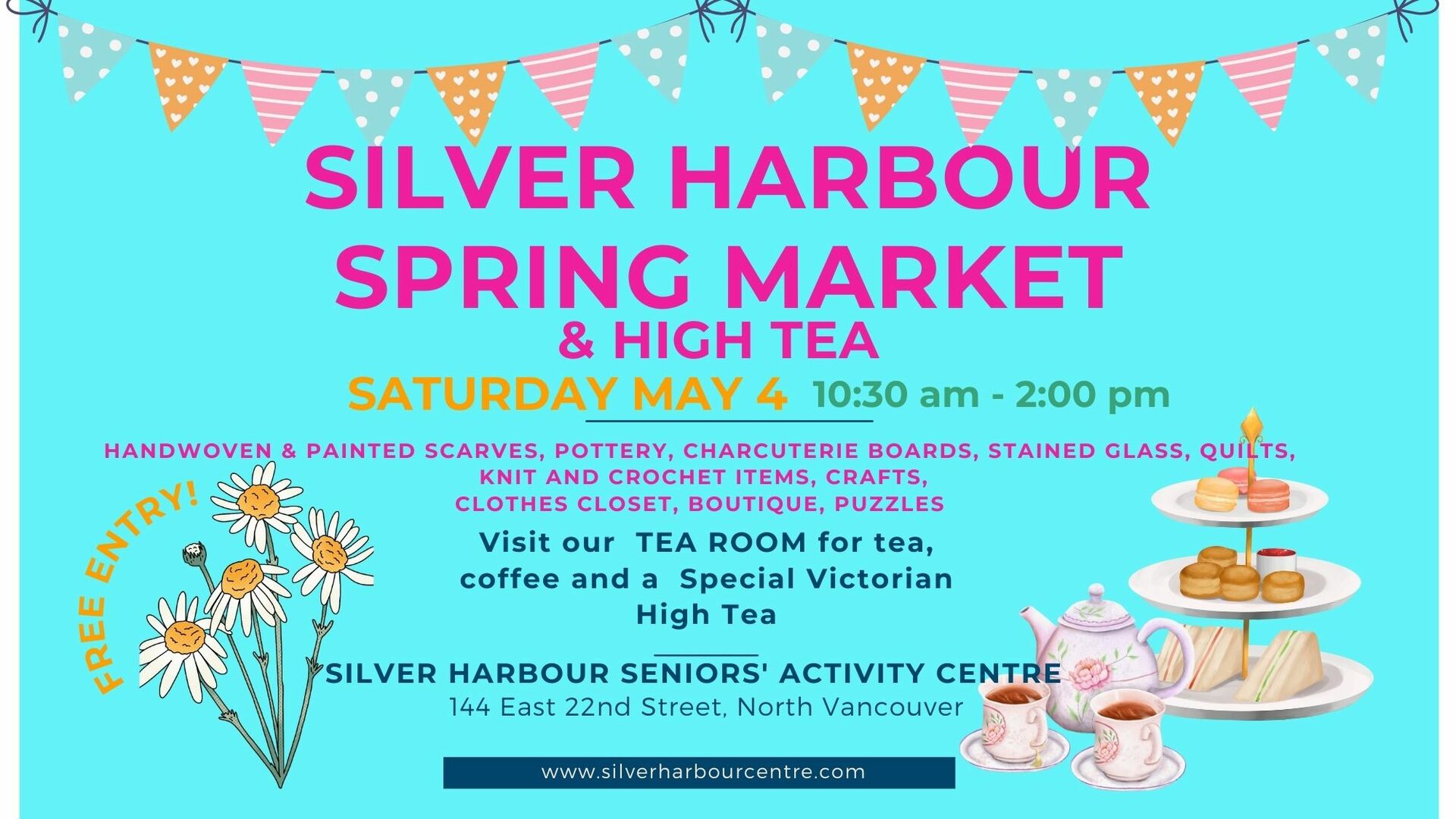 Silver Harbour Spring Market and High Tea, North Vancouver, British Columbia, Canada