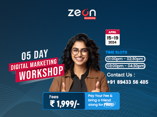 5 - Day Digital Marketing Workshop at Zeon Academy, Ernakulam, Kerala, India