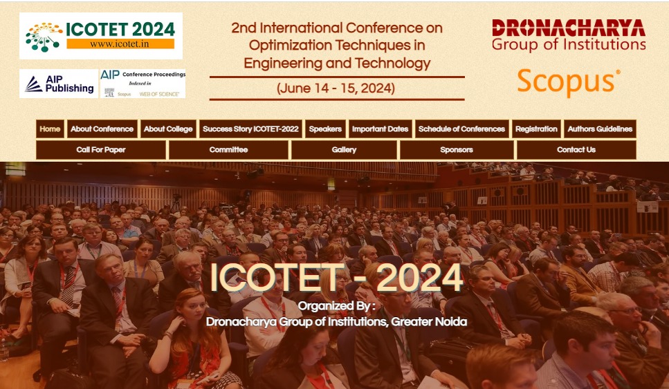 ICOTET 2024, Gautam Buddh Nagar, Uttar Pradesh, India