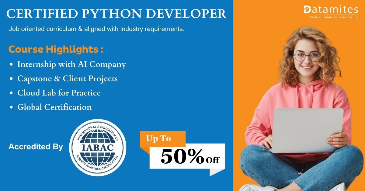 Certified Python Developer course in UK, Online Event