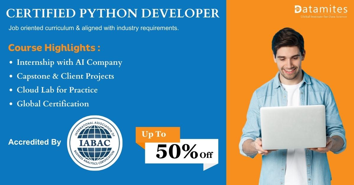 Certified Python Developer course in London, Online Event