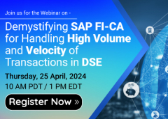 Demystifying SAP FI-CA for Handling High Volume and Velocity of Transactions in DSE