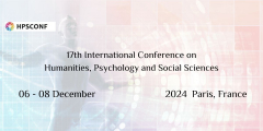 17th International Conference on Humanities, Psychology and Social Sciences