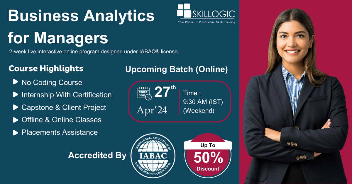 Business Analytics for Managers Course in Hyderabad, Online Event