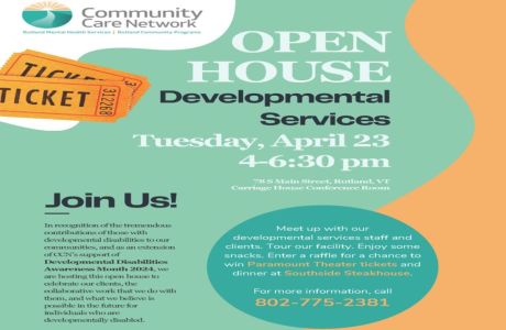Community Care Network Developmental Services Open House, Rutland, Vermont, United States