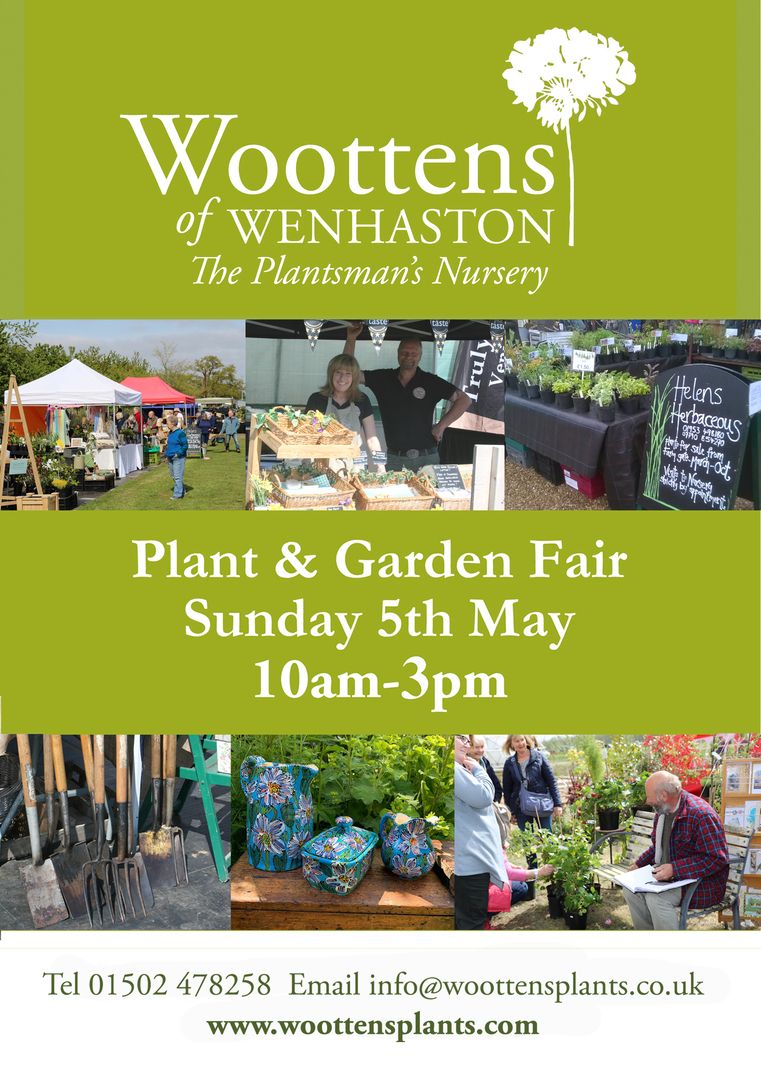 Woottens of Wenhaston Spring Plant and Garden Fair Sunday May 5th, Halesworth, England, United Kingdom