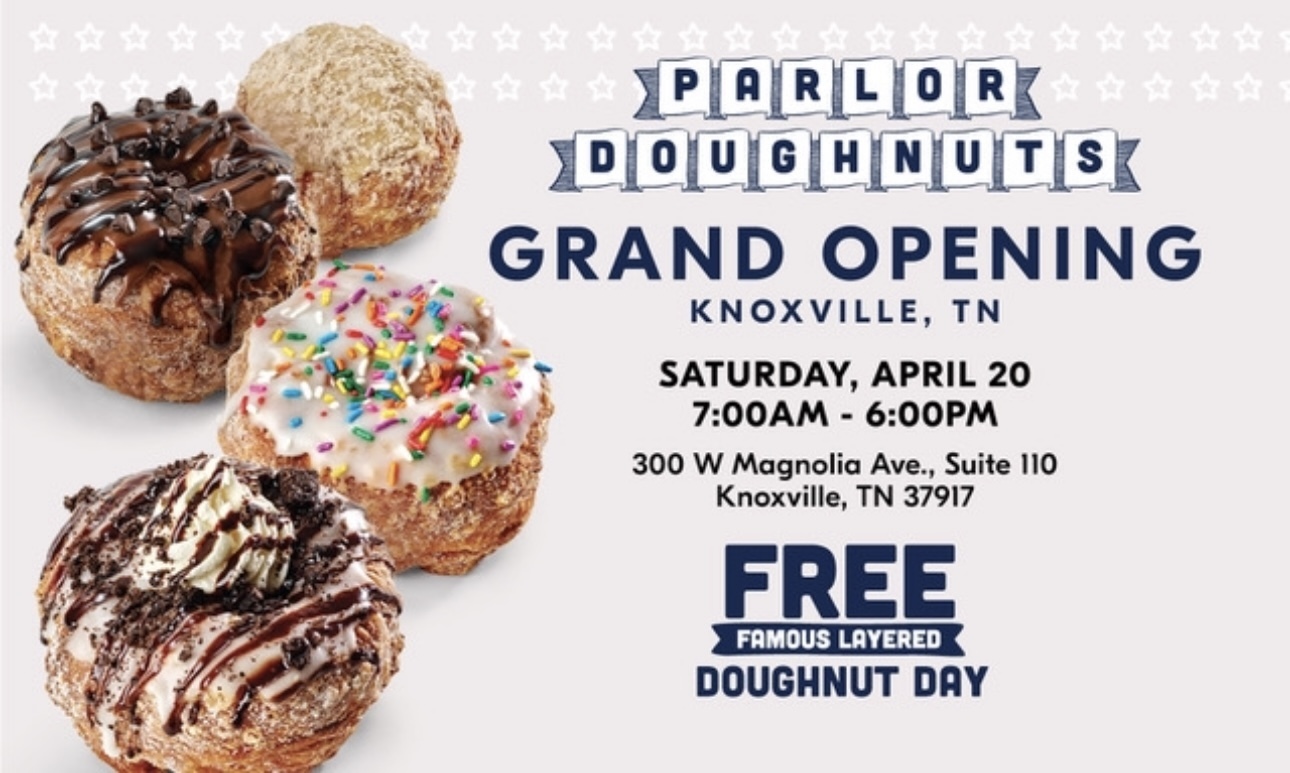 Parlor Doughnuts Grand Opening and Free Doughnut Day, Knoxville, Tennessee, United States