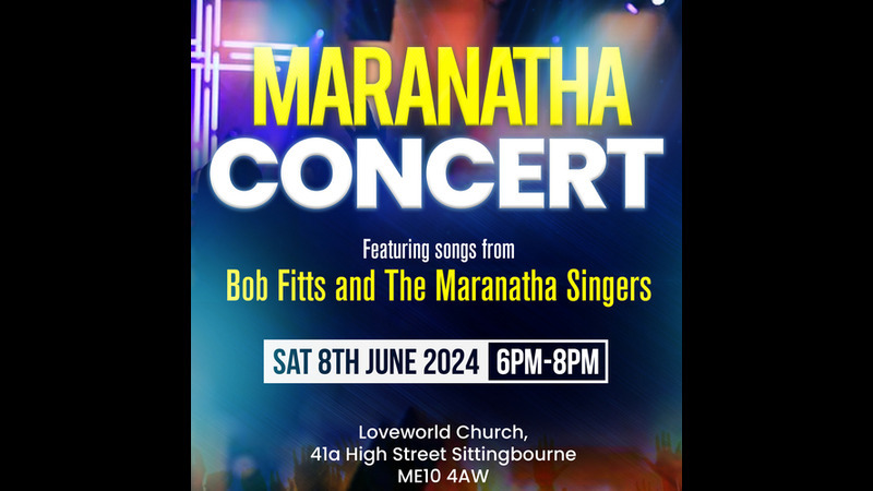 Bob Fitts and the Maranatha Singers June 2024 Concert, Sittingbourne, England, United Kingdom