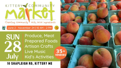 Kittery Community Market | Sunday, July 28 | 10-2 PM