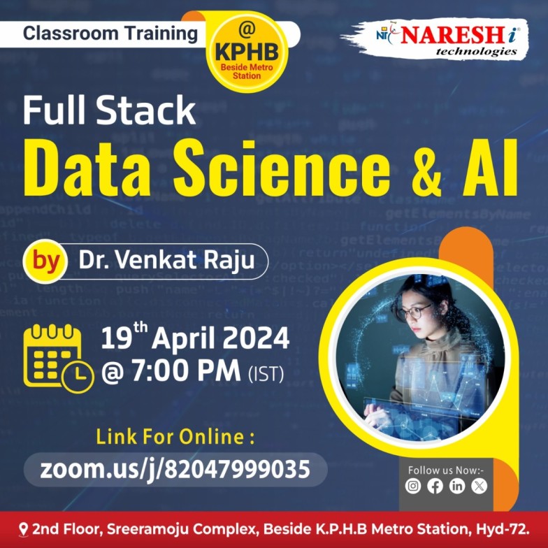 Top Data Science & AI Online Training Institute In KPHB | NareshIT, Online Event