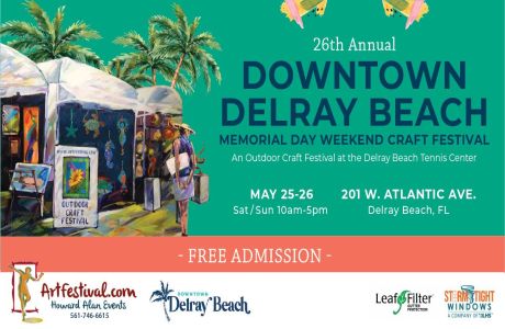 26th Annual Downtown Delray Beach Memorial Day Weekend Craft Festival, Delray Beach, Florida, United States