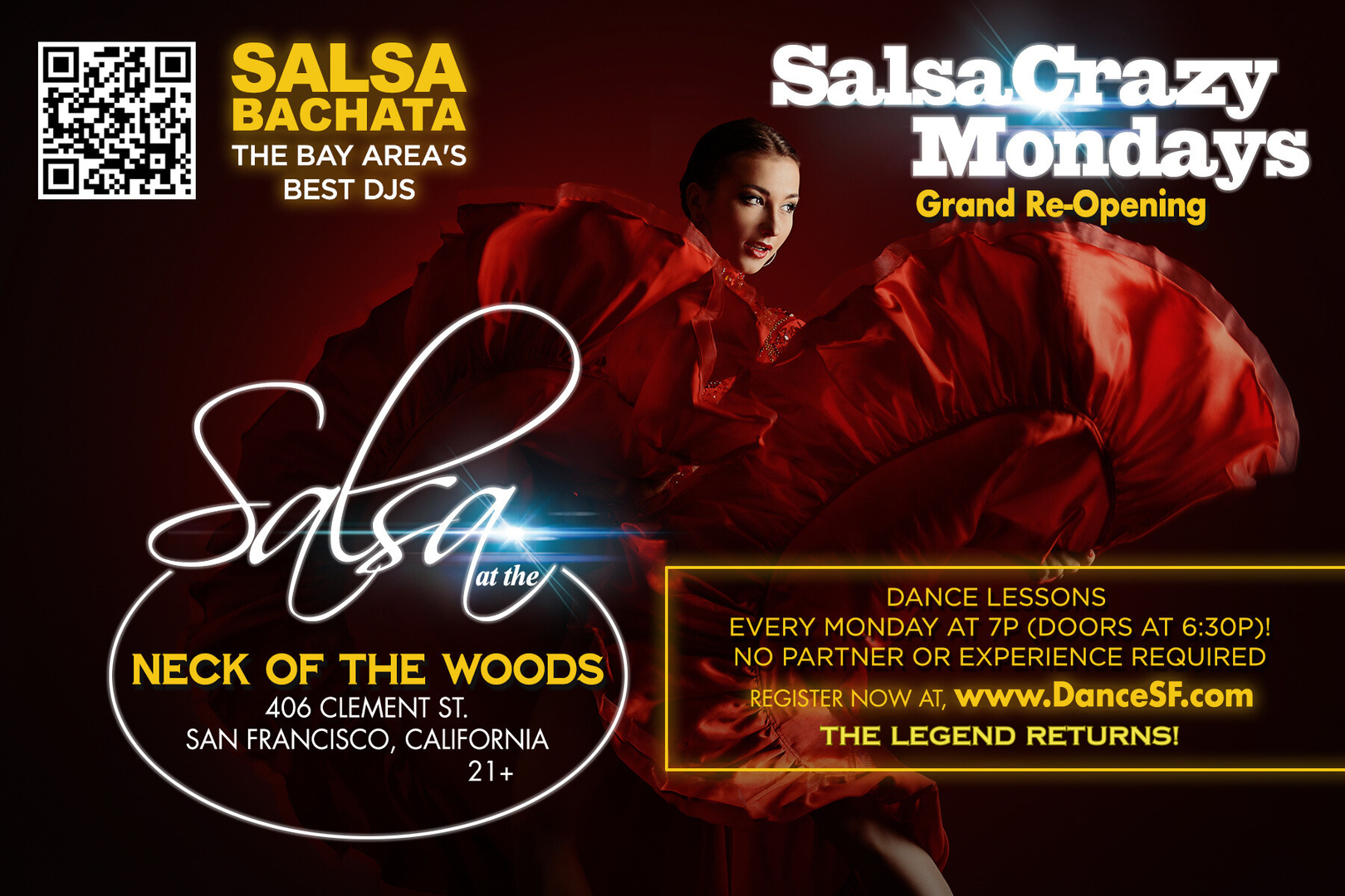 Salsa Classes - Salsa Lessons for Beginners plus Salsa Bachata Dance Party, San Francisco, California, United States