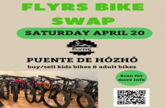 FLYRS Bike Swap Saturday April 20 at Puente de Hozho