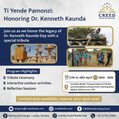 Dr Kenneth Kaunda Day  Leadership Program!