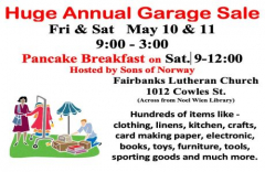 Fairbanks Lutheran Church Garage Sale