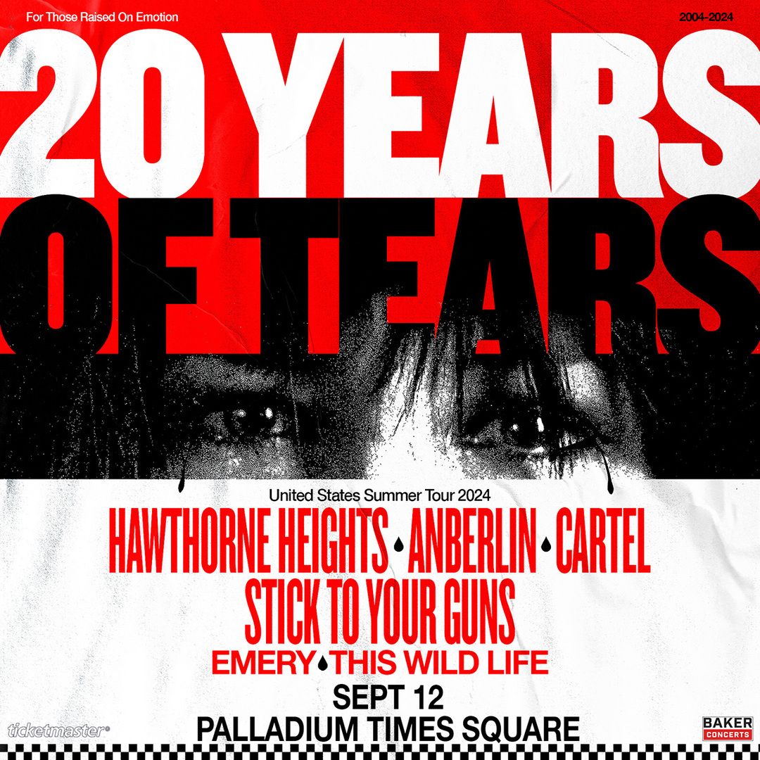 Is For Lovers and Hawthorne Heights: 20 Years Of Tears on Sept 12 in NYC at Palladium Times Square, New York, United States