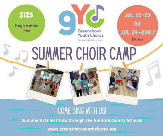 Summer Choir Camp - Greensboro Youth Chorus - Week 2, Greensboro, North Carolina, United States