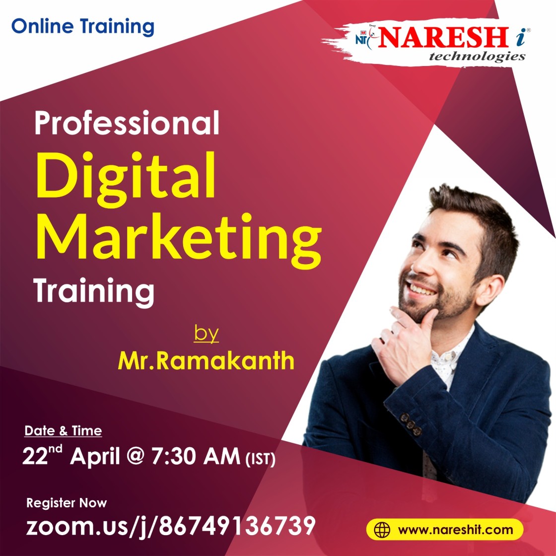 Best Digital Marketing Online Training Institute In Hyderabad 2024 | NareshIT, Online Event