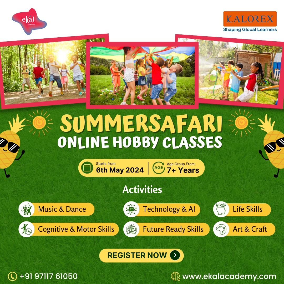 Summer Safari Online Hobby Classes, Online Event