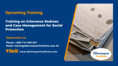 Training on Grievance Redress and Case Management for Social Protection