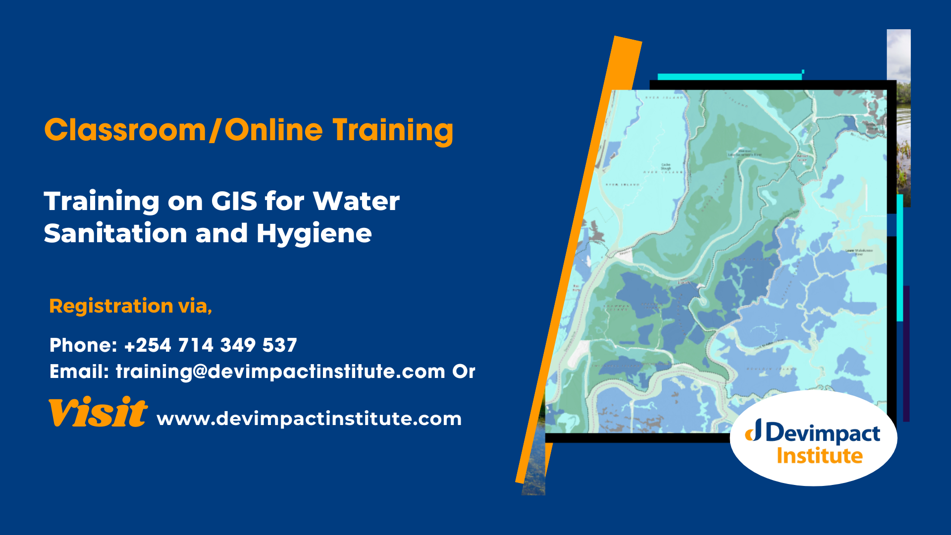 Training on GIS for Water Sanitation and Hygiene, Devimpact Institute, Nairobi, Kenya