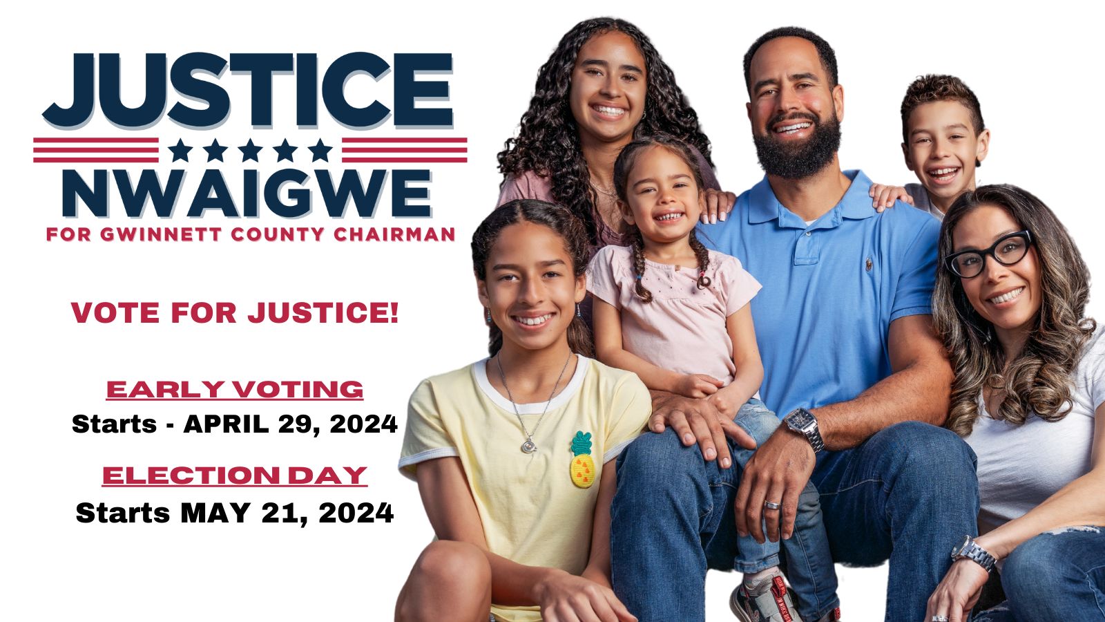 Early Voting Justice For Gwinnett County Commission Chairman, Gwinnett County, Georgia, United States