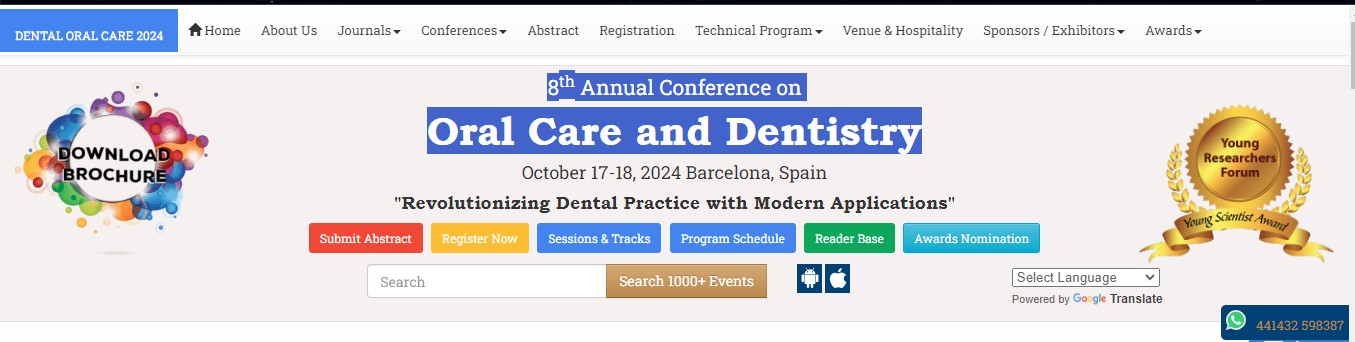 8th Annual Conference on  Oral Care and Dentistry, Barcelona, Spain, Spain