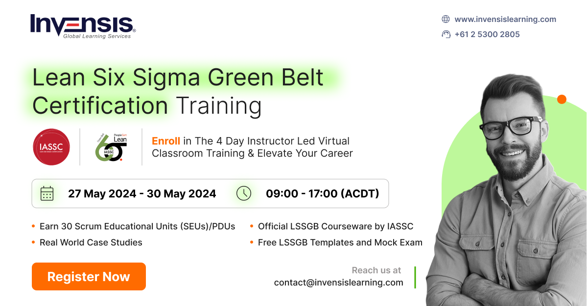 Lean Six Sigma Green Belt Certification Training, Online Event