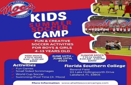 Florida Southern Kids Soccer Camp, Lakeland, Florida, United States