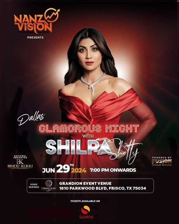 GLAMOROUS NIGHT WITH SHILPA SHETTY - DALLAS, Sabine, Texas, United States