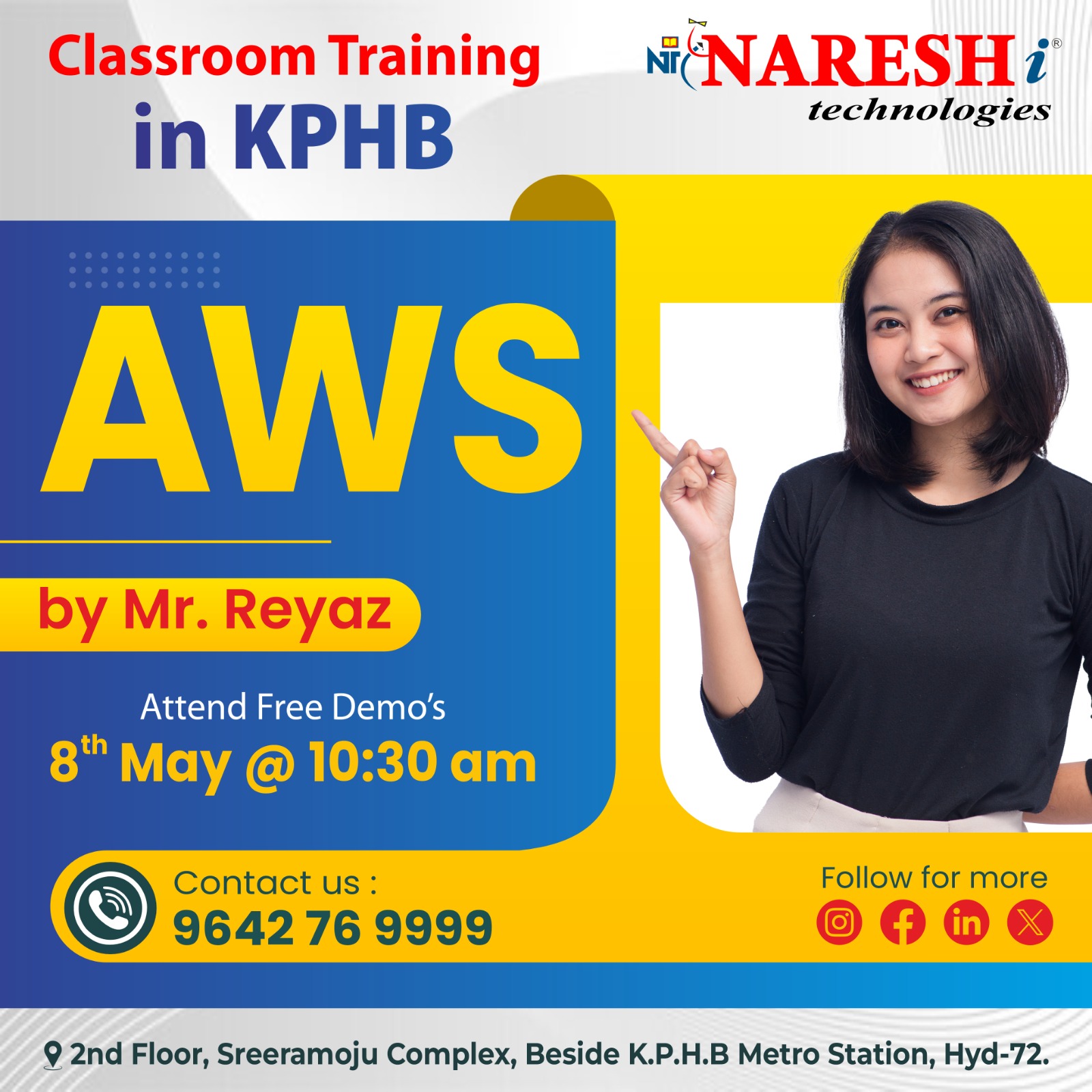 Aws Online Free Demo Training In NareshIT, Hyderabad, Telangana, India