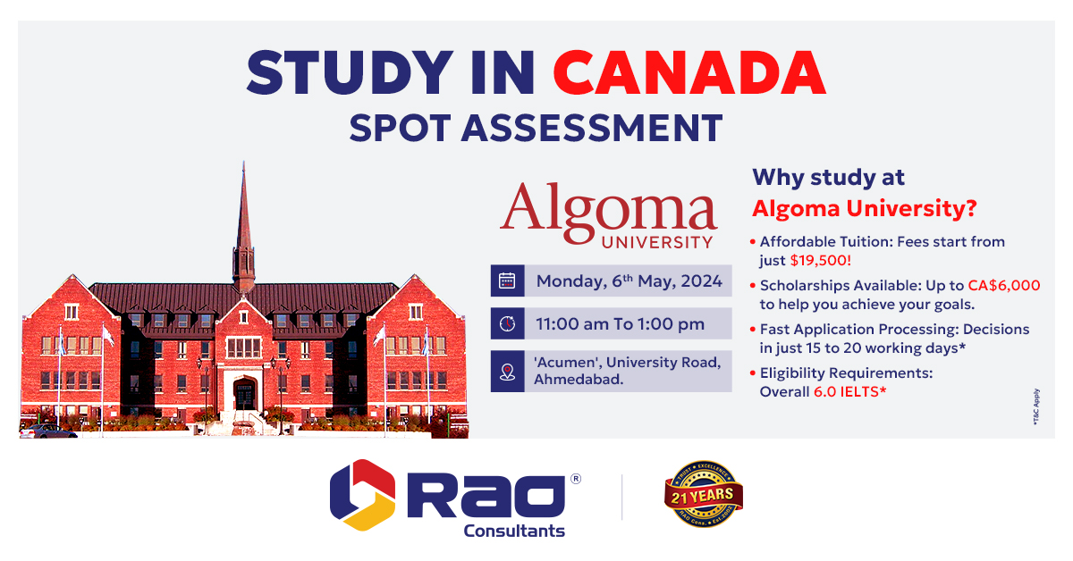 Algoma University Spot Assessment, Ahmedabad, Gujarat, India