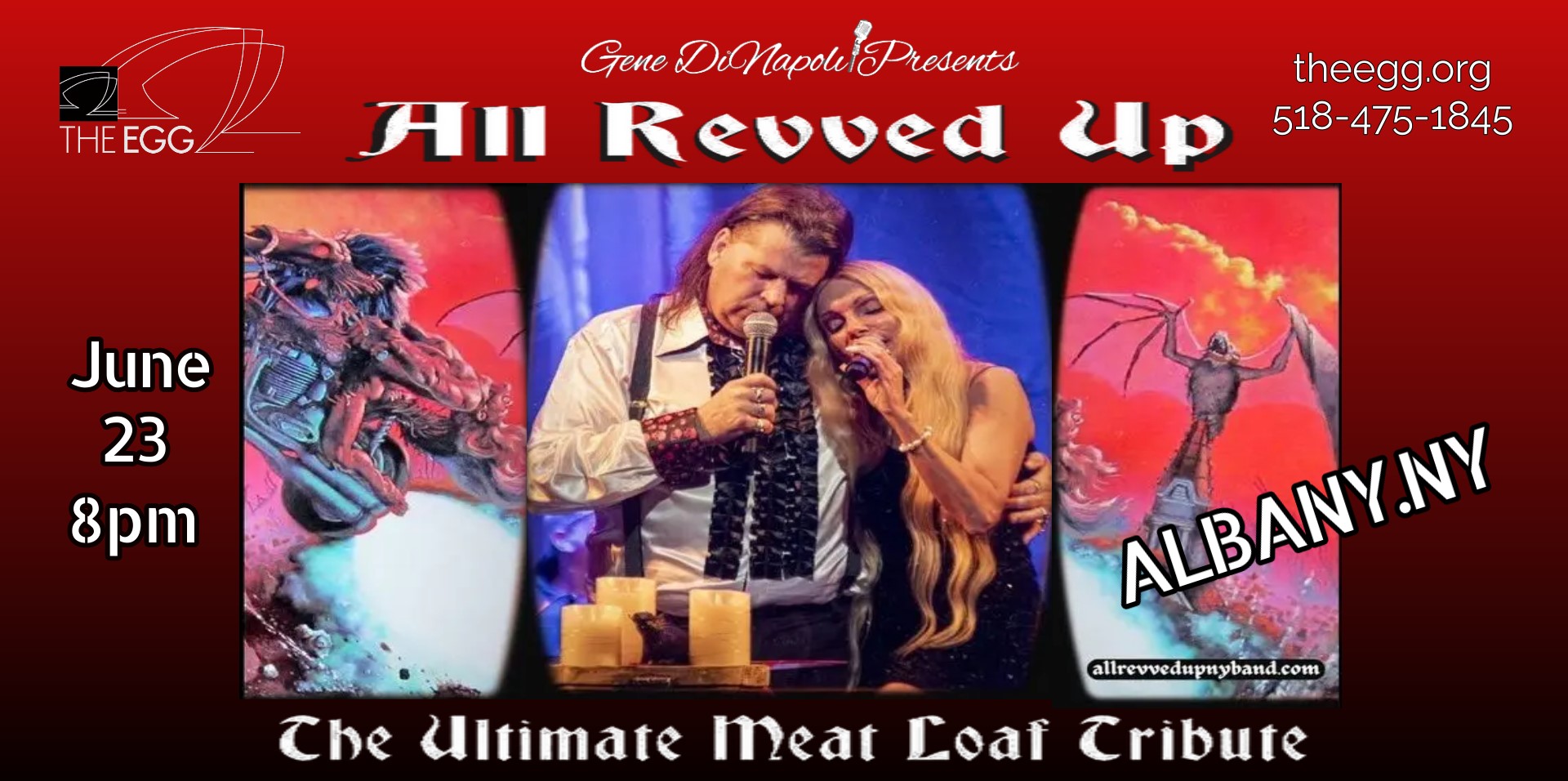 All Revved Up: The Ultimate Tribute to Meatloaf at The Egg!, Online Event