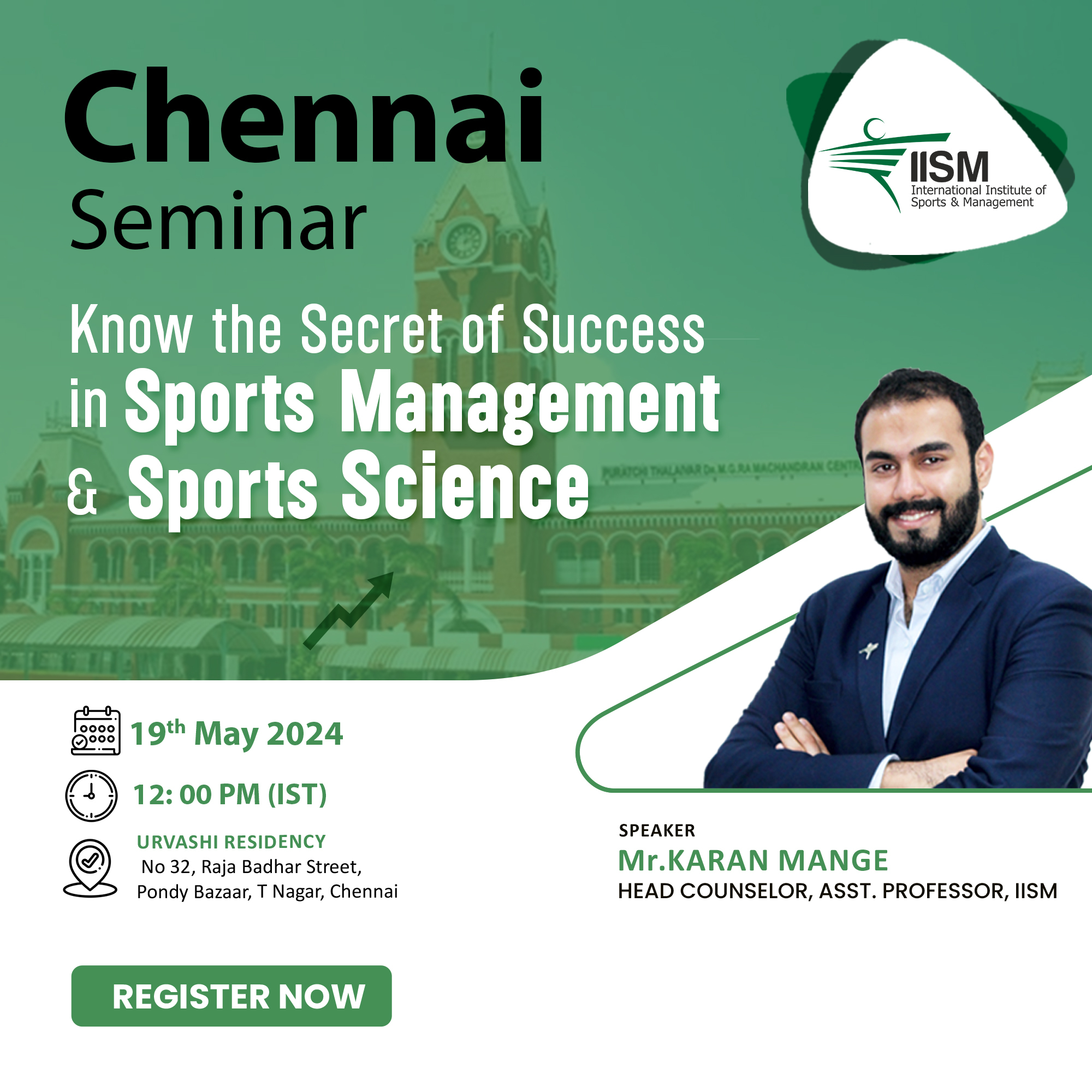 Know the Secret of Success in Sports Management & Sports Science!, Chennai, Tamil Nadu, India