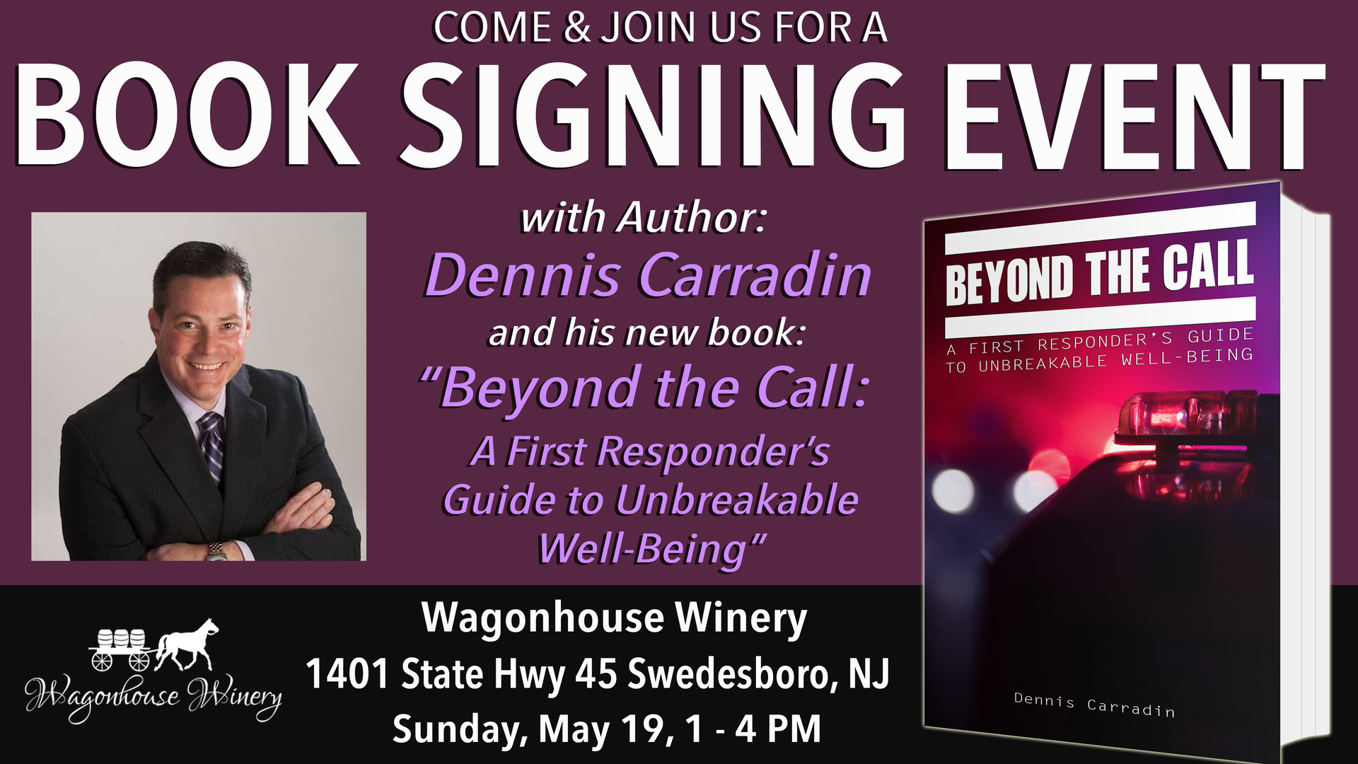 Book Signing and Wine at Wagonhouse Winery, Swedesboro, New Jersey, United States