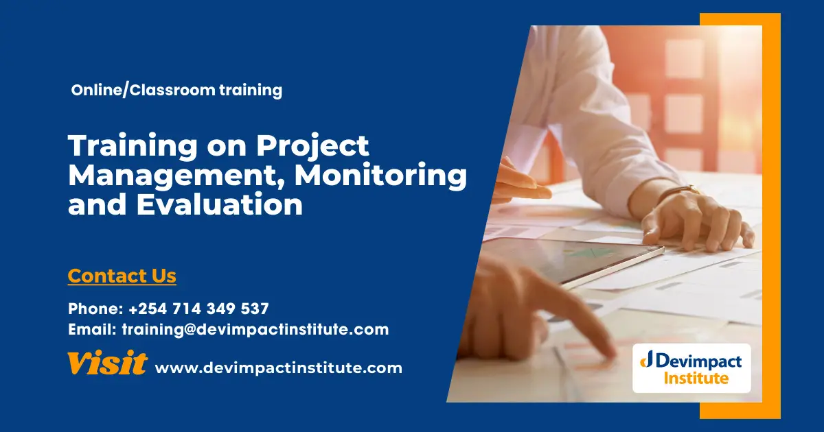 Training on Project Management, Monitoring and Evaluation, Devimpact Institute, Nairobi, Kenya