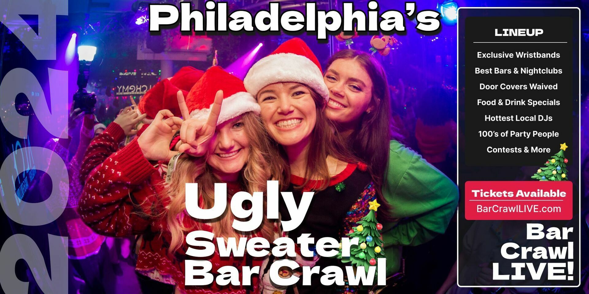 The Official Ugly Sweater Bar Crawl Philadelphia by Bar Crawl LIVE 2024, Philadelphia, Pennsylvania, United States