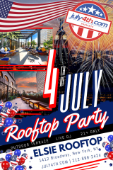 NYC: 4th of July Penthouse Rooftop Party