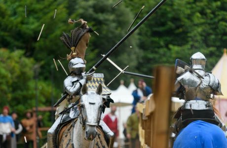 Arundel Castle welcomes back the International Medieval Jousting Tournament, Arundel, England, United Kingdom