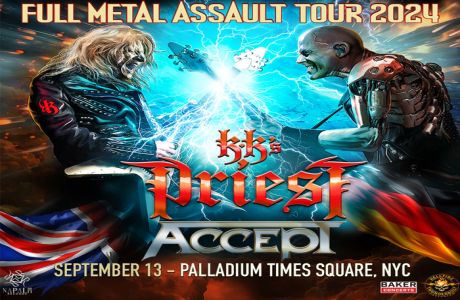 KK's Priest in NYC w/special guest Accept on Sept 13th at Palladium Times Square, New York, United States