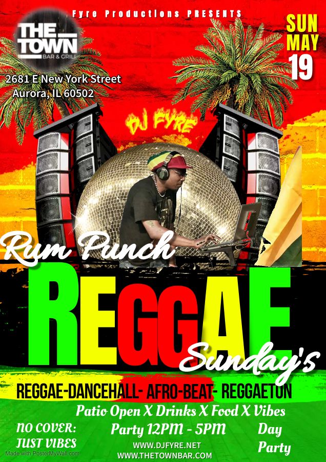 Rum Punch Reggae Sundays at The Town, Aurora, Illinois, United States