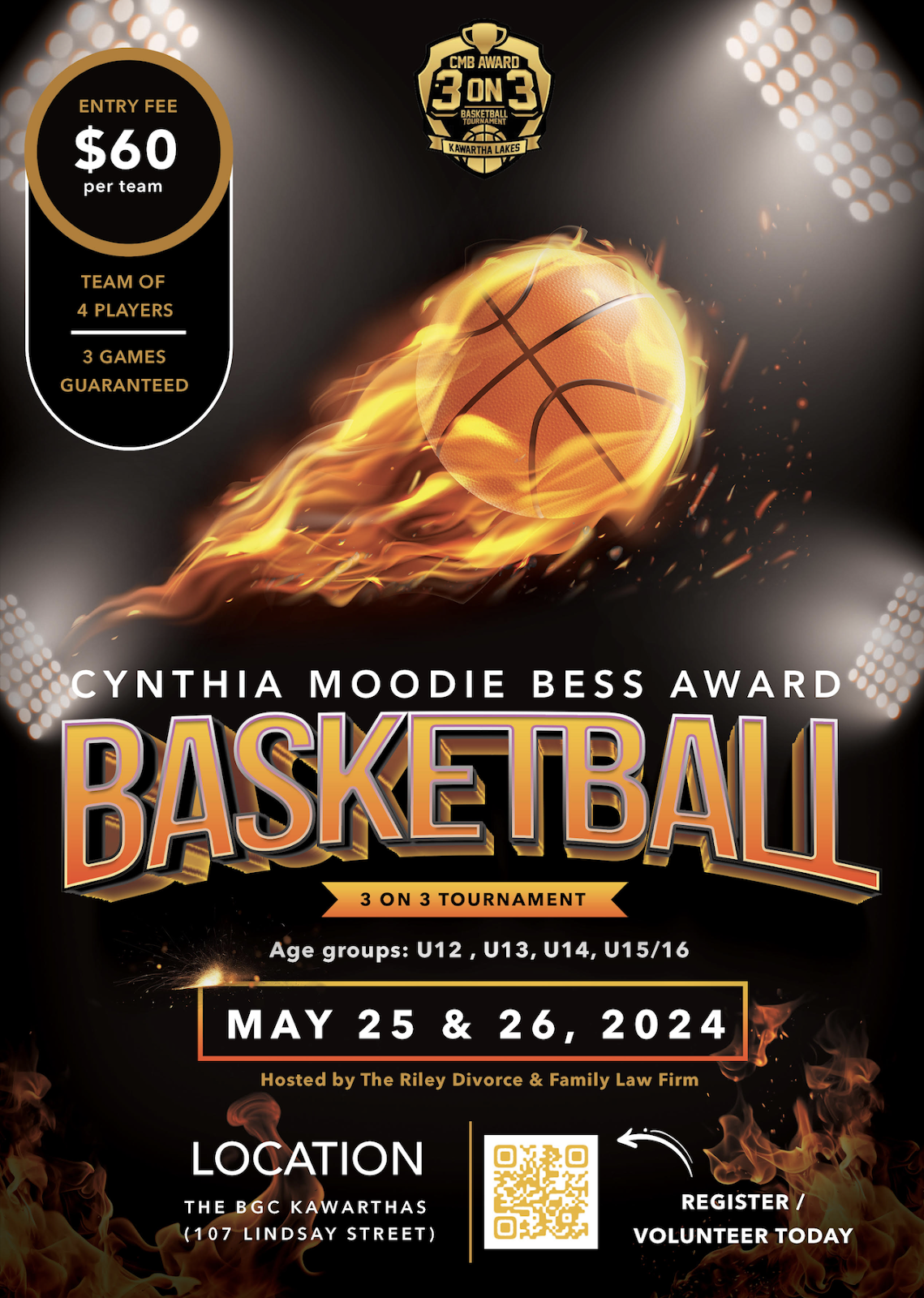 Cynthia Moodie Bess Award Basketball Tournament, Lindsay, Ontario, Canada
