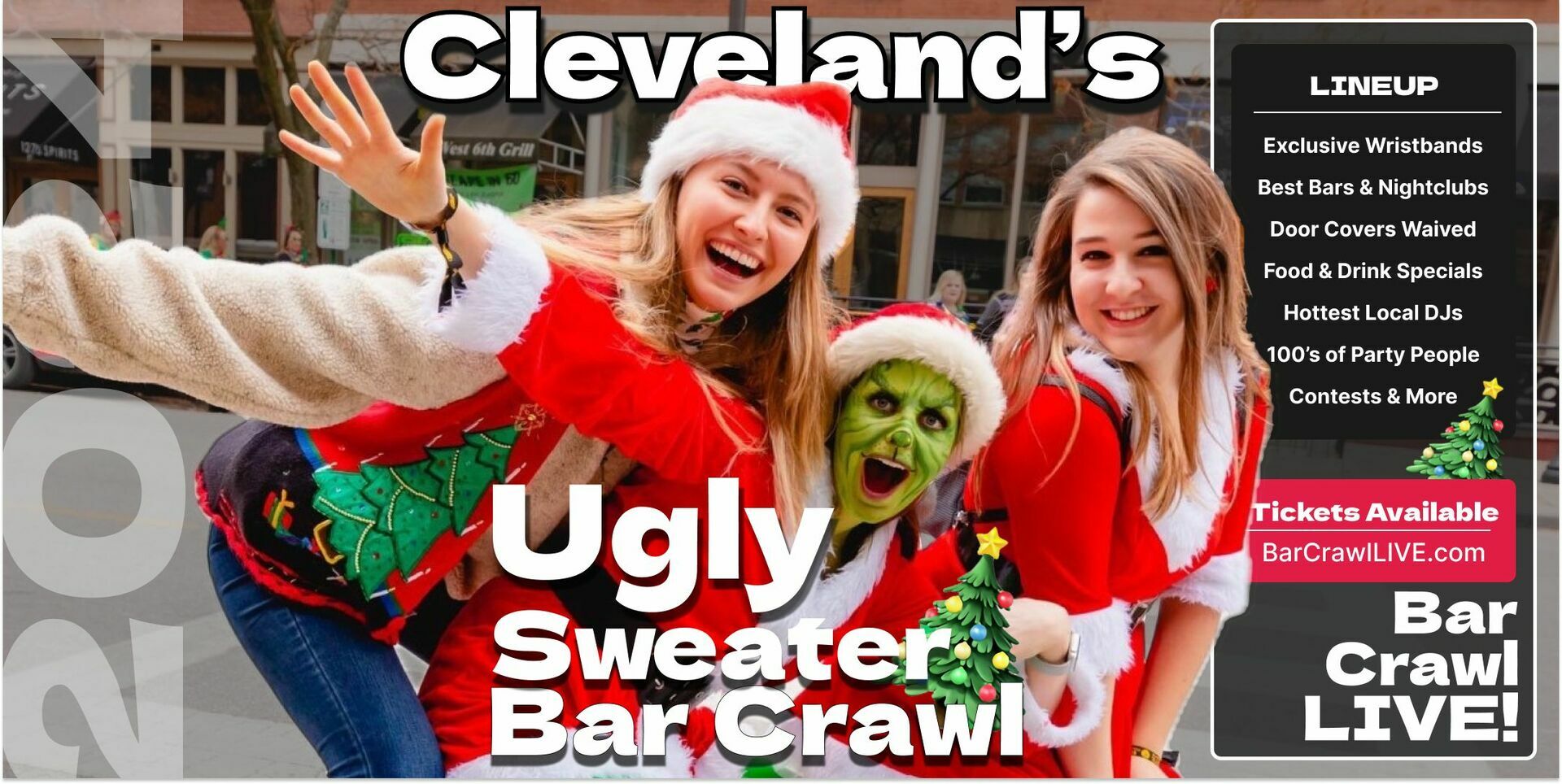 The Official Ugly Sweater Bar Crawl Cleveland by Bar Crawl LIVE 2024, Cleveland, Ohio, United States