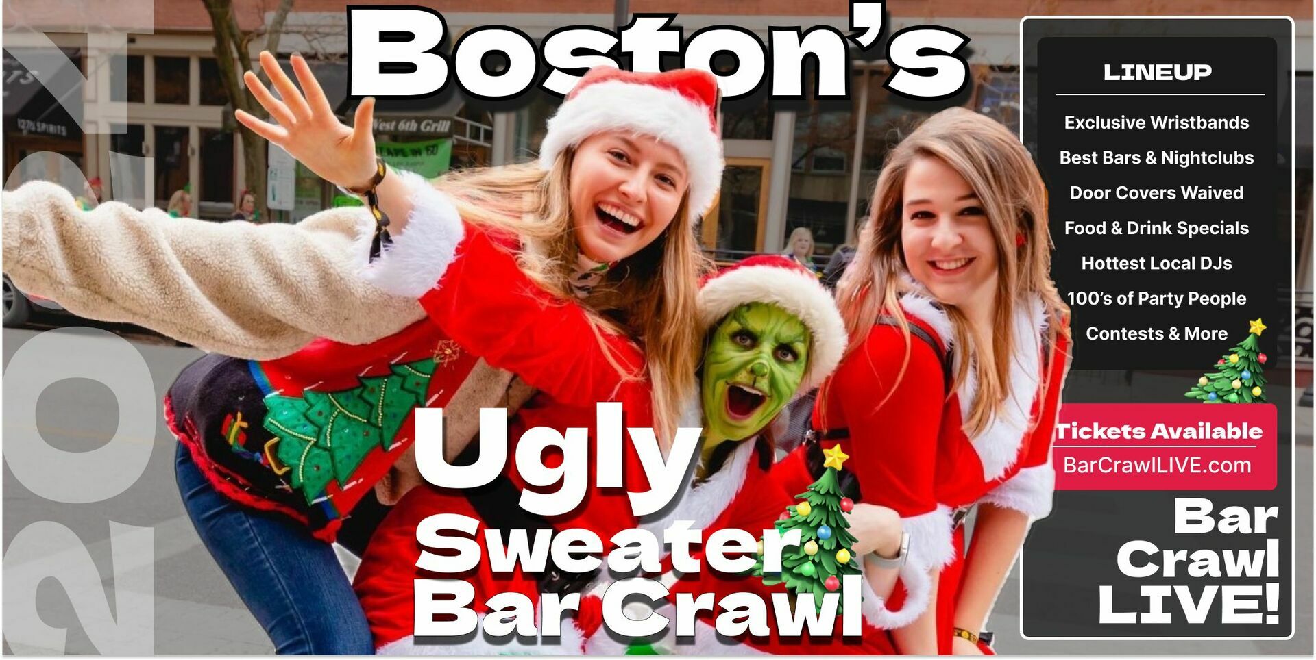 2024 Official Ugly Sweater Bar Crawl Boston Bar Crawl LIVE, Boston, Massachusetts, United States