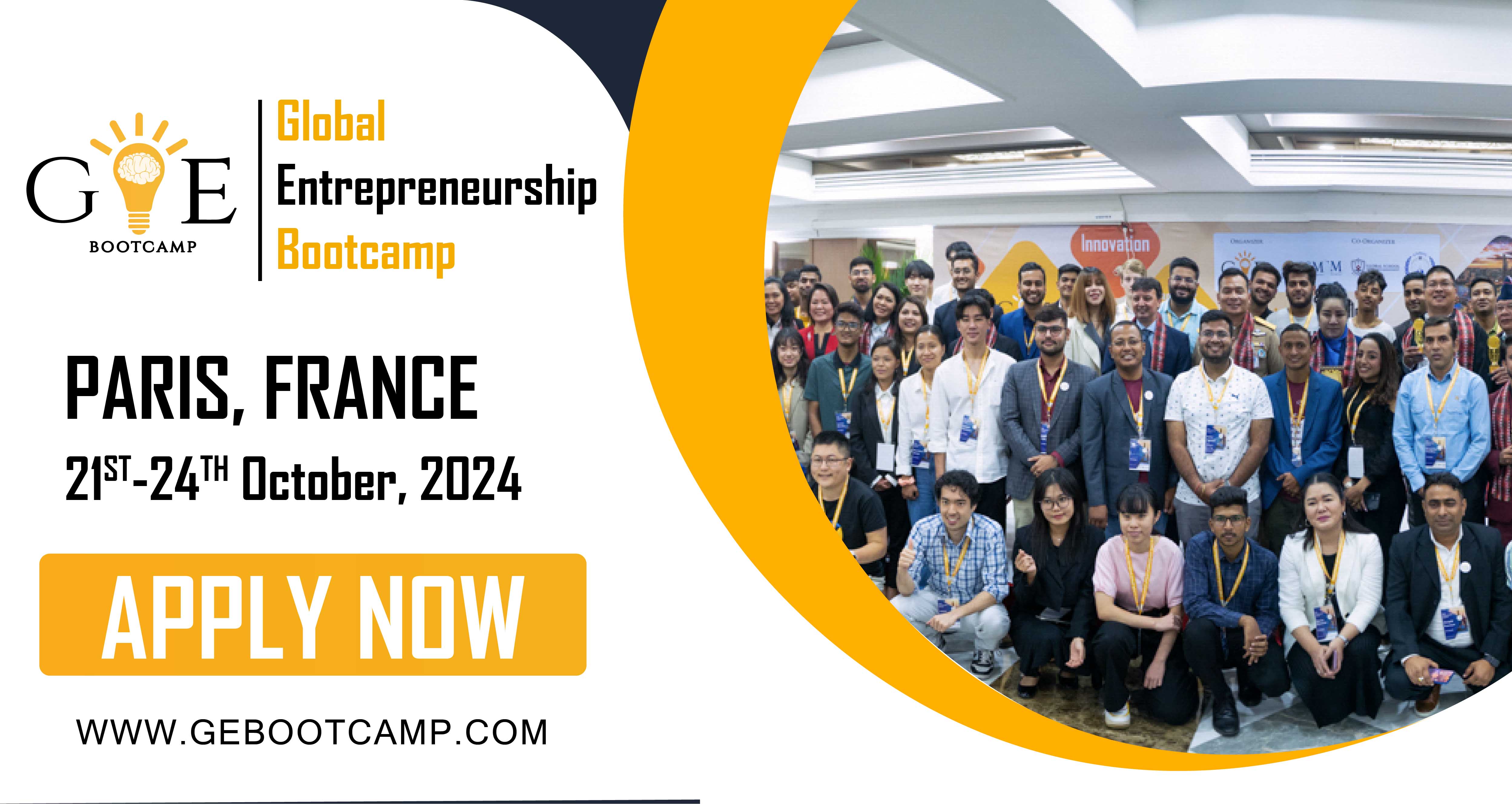11th Global Entrepreneurship Bootcamp in Paris, Paris, France