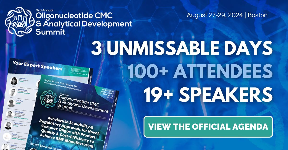 3rd Oligonucleotides CMC and Analytical Development Summit, Boston, Massachusetts, United States