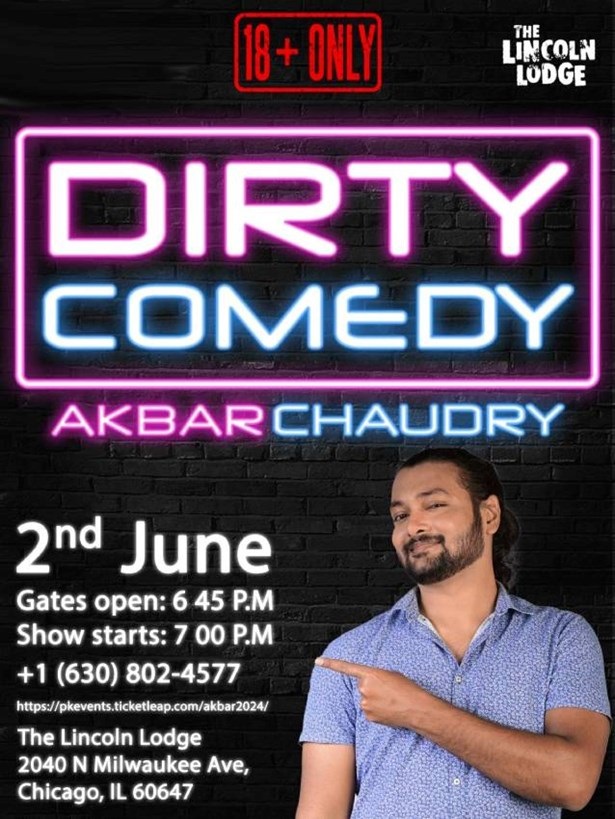 Akbar Chaudry Dirty Comedy Show, Chicago, Illinois, United States